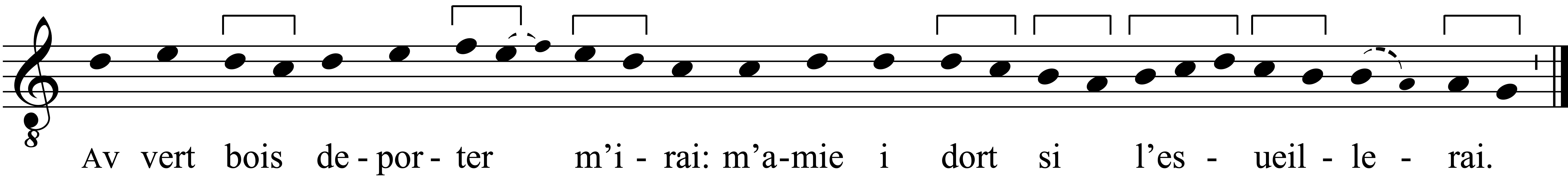 Refrain musical notation